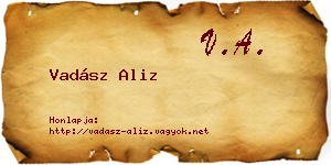 Vadász Aliz névjegykártya