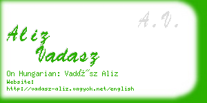 aliz vadasz business card
